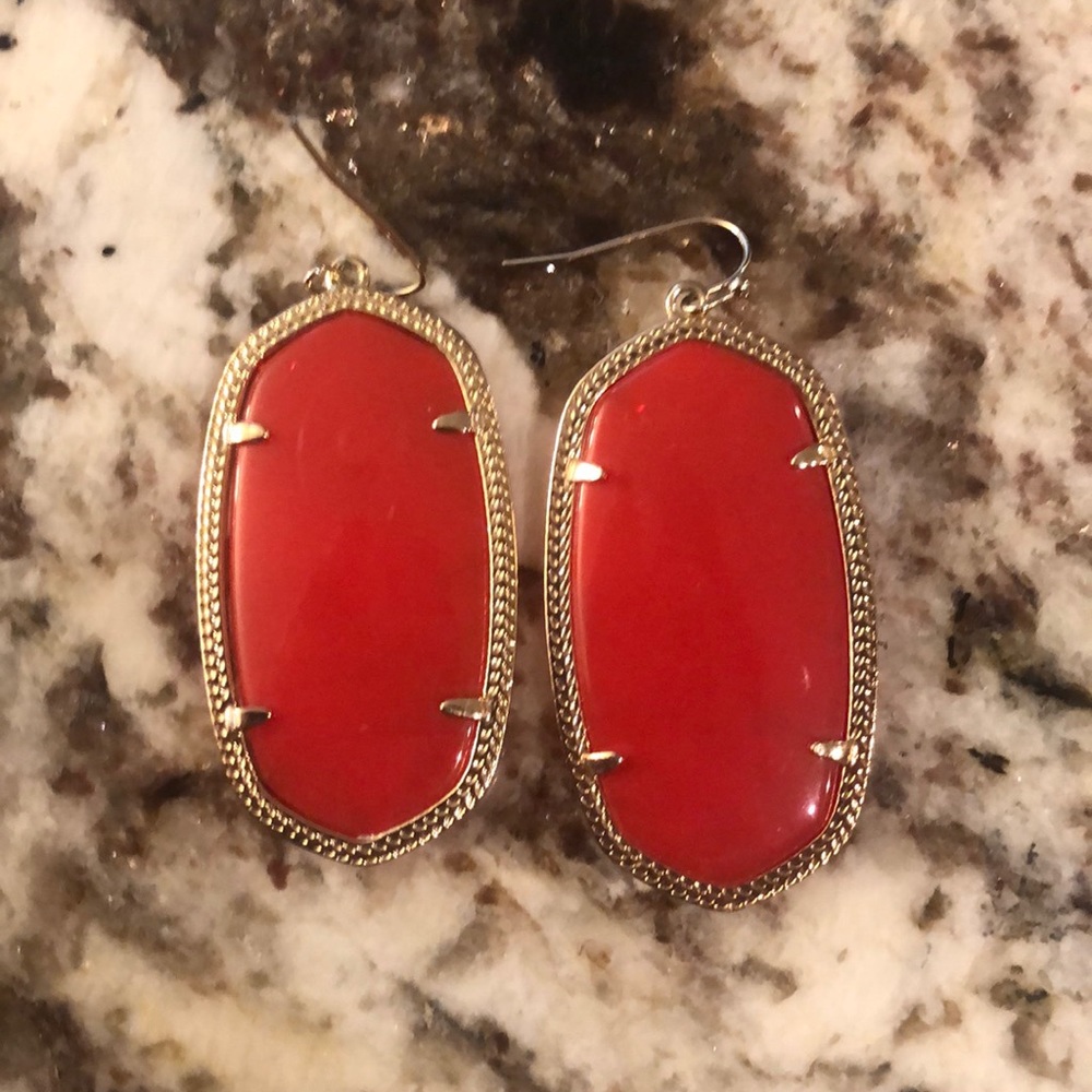 Kendra Scott red Danielle earrings